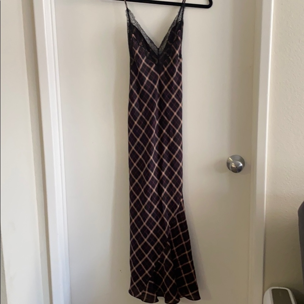 Victoria's Secret Black and Pink Slip Dress